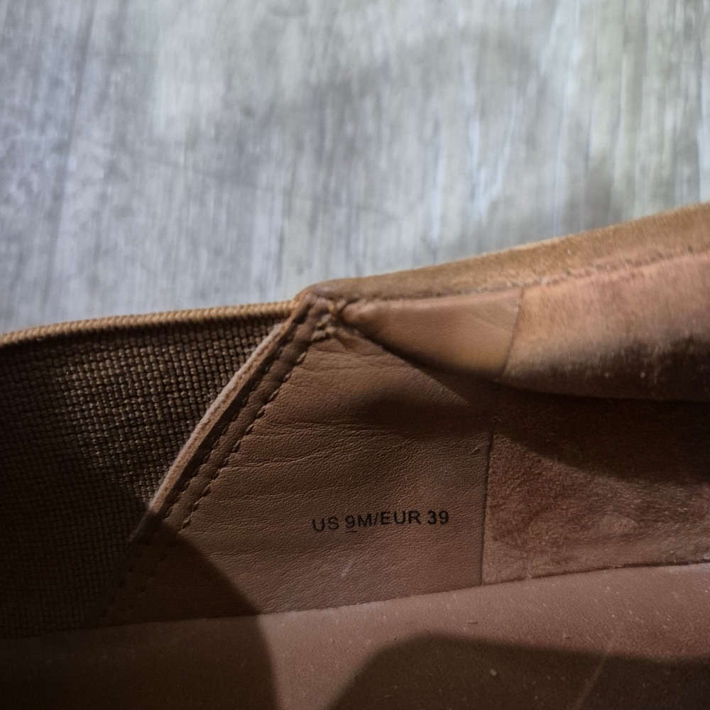 Vince Womens Tan Suede Platform Slip On Sneakers Shoes US 9 EUR 39 - Picture 6 of 10